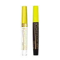 тушь для ресниц rimmel lash accelerator, экстремально черная с серумом для ресниц, набор для макияжа глаз логотип