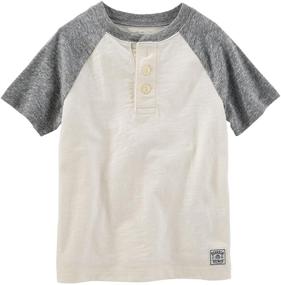 img 1 attached to 👕 OshKosh B'Gosh Мальчики' Вязаная Поло Хенли 21870312: Стильная и Комфортная Одежда для Мальчиков