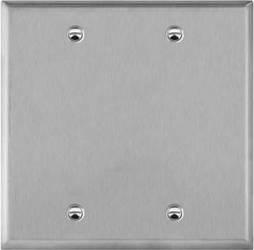 img 4 attached to 🔳 ENERLITES Stainless Steel Wall Plate: Blank, Corrosion Resistant Cover for Unused Outlets & Light Switches