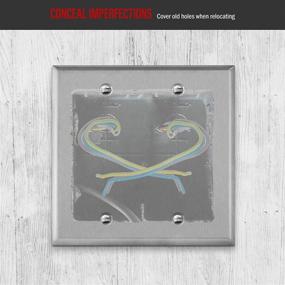 img 1 attached to 🔳 ENERLITES Stainless Steel Wall Plate: Blank, Corrosion Resistant Cover for Unused Outlets & Light Switches