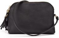 👜 jiaruo women's casual small soft faux leather cross body handbag with tassel design - stylish purses logo