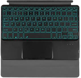 img 4 attached to 💻 Black Bluetooth Keyboard with 7-Color Backlight for Surface Go 1/2 - Upgraded Version 2020
