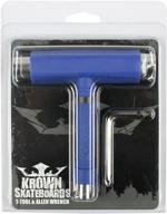 krown at kr blu skateboard tools blue logo