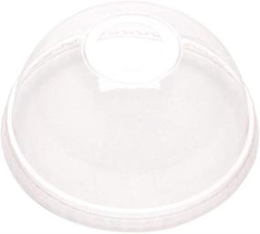 img 2 attached to 🌱 Compostable & Biodegradable PLA Plastic Cup Lids (100-CT) - Clear Dome Lids for Basic Nature Cold Drinking Cup - Ideal for Juice Shops, Delis, & Takeout - Restaurantware