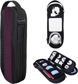 img 4 attached to 👜 SIDE BY SIDE - Maximizing Organization: Premium Pouch Organizer for Tech, Electronics, Cords, Chargers - Your Top Choice for Everyday Carry Bag, Travel, and Flying Essentials