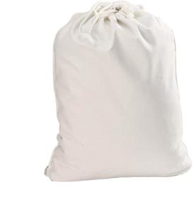 img 2 attached to Convenient 2-Pack: Augbunny 100% Cotton Canvas Travel Laundry Bag