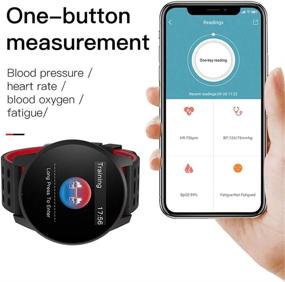 img 1 attached to 🕓 2021 Vikano Fitness Tracker - Waterproof Smart Watch with Body Temperature, Heart Rate, Blood Pressure, Oxygen Monitoring, Sleep Tracking, Step Counter, and Calorie Counter