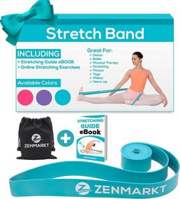 img 2 attached to 🩴 Zenmarkt Stretch Bands: Enhance Flexibility for Dancers and Gymnasts - Perfect for Dance, Ballet, Gymnastics, Cheerleading, Pilates Training - Includes Ballet Barre E-Book