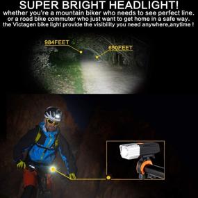 img 2 attached to 🚲 Victagen USB Rechargeable Bike Light Set - Easy Installation, Powerful Front and Back Bicycle Headlight for Mountain and Road Bikes