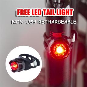 img 1 attached to 🚲 Victagen USB Rechargeable Bike Light Set - Easy Installation, Powerful Front and Back Bicycle Headlight for Mountain and Road Bikes