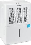 🌧️ ivation 3,000 sq. ft energy star dehumidifier: efficient de-humidifier for large rooms and basements with continuous drain hose, humidity control, auto shutoff and restart logo