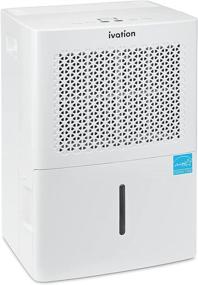 img 4 attached to 🌧️ Ivation 3,000 Sq. Ft Energy Star Dehumidifier: Efficient De-humidifier for Large Rooms and Basements with Continuous Drain Hose, Humidity Control, Auto Shutoff and Restart