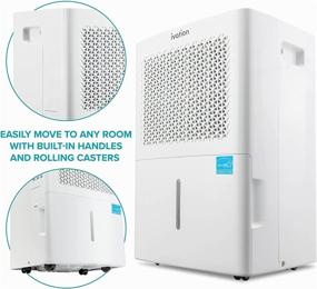 img 2 attached to 🌧️ Ivation 3,000 Sq. Ft Energy Star Dehumidifier: Efficient De-humidifier for Large Rooms and Basements with Continuous Drain Hose, Humidity Control, Auto Shutoff and Restart