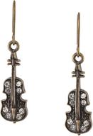 🎶 antique bronze musical instrument dangle earrings by spinningdaisy: classic melodies for fashion enthusiasts logo