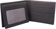 👛 genuine leather bifold wallet with rfid blocking for men - wallets, card cases, and money organizers logo