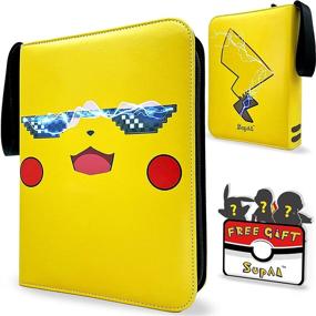 img 4 attached to SupAI Pokemon Standard 4 Pocket Carrying: Ultimate Organizer for Pokemon Collectibles