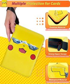 img 2 attached to SupAI Pokemon Standard 4 Pocket Carrying: Ultimate Organizer for Pokemon Collectibles