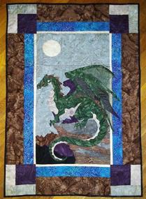 img 1 attached to 🐉 Exquisite Quilt Pattern: Embrace the Elemental Earth Dragon in 27” x 39” Design