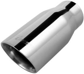 img 4 attached to 🚗 Upower 2.25-3" Stainless Steel Exhaust Tips: Universal Cars & Trucks - Double Wall Weld-On Tailpipe Tips