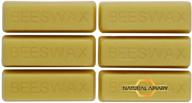 natural apiary - pure beeswax bars for cosmetics - set of 6 x 1oz bars - ideal for moisturizers, lotions, creams, lip balms, and soaps logo