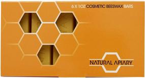 img 1 attached to NATURAL APIARY - Pure Beeswax Bars for Cosmetics - Set of 6 x 1oz Bars - Ideal for Moisturizers, Lotions, Creams, Lip Balms, and Soaps