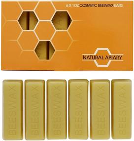 img 2 attached to NATURAL APIARY - Pure Beeswax Bars for Cosmetics - Set of 6 x 1oz Bars - Ideal for Moisturizers, Lotions, Creams, Lip Balms, and Soaps