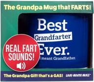 💨 grandfather farting coffee mug - best grandfarter ever - funny grandfather mugs with 7 fart sounds - fathers day mug - birthday gift for grandfather - best grandfather mug logo