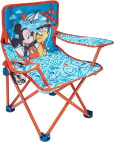 img 3 attached to 🪑 Convenient Foldable Kids Camp Chair: Mickey Mouse Chair with Carry Bag