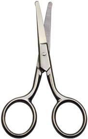 img 2 attached to 🔪 Motanar Pro Safety Grooming Scissors - Personal Care Facial Hair Removal & Trimming Kit for Men - Stainless Steel Fine Straight Tip Scissors - Nose, Ear & Eyebrow Trim