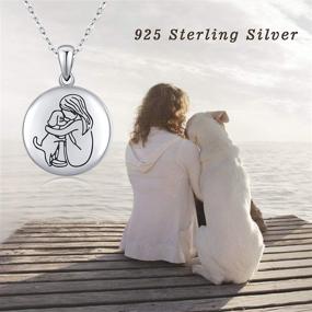 img 2 attached to 🐾 Waysles Sterling Silver Animal Locket Necklace - Cherish Your Pet Forever!