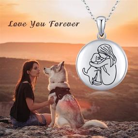 img 1 attached to 🐾 Waysles Sterling Silver Animal Locket Necklace - Cherish Your Pet Forever!