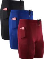 🩳 neleus men's compression shorts with pockets - 3 pack: premium athletic shorts with dry fit technology логотип