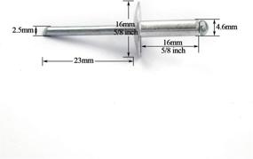 img 3 attached to Flange Rivets Aluminum Diameter Assortment