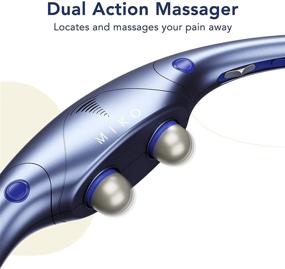 img 1 attached to 🔥 Heated Shiatsu Deep Kneading Back and Neck Massager with Vibration - Relieve Muscle Pain for Full Body Therapy at Home, Office & Gym