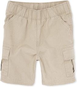 img 4 attached to 👖 Children's Place Pull-on Cargo Shorts for Single and Toddler Boys