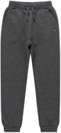 👧 kowdragon children's jogger sweatpants with pockets | essential fleece pants for boys or girls (ages 3-12 years) logo