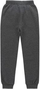 img 3 attached to 👧 KOWDRAGON Children's Jogger Sweatpants with Pockets | Essential Fleece Pants for Boys or Girls (Ages 3-12 Years)