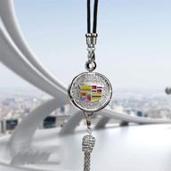 🚗 tianxi car rearview mirror perfume pendant: premium fragrance oil diffuser and bling accessory for cadillac logo