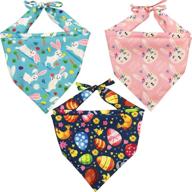 🐶 lamphyface easter dog bandana triangle bib scarf accessories pack of 3 логотип