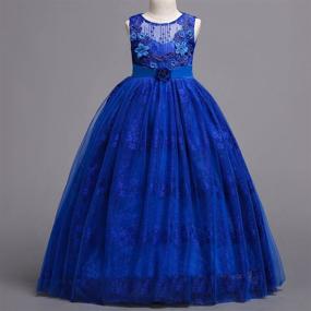 img 2 attached to 👗 Enchanting GirlsTulle Vintage Dresses: Perfect Pageant and Wedding Attire for Girls' Clothing