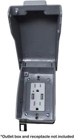 img 1 attached to 🔒 Enhanced Vertical Weatherproof Lockable Receptacle Configurations