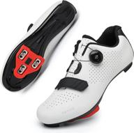 🚴 women's road bike shoes with cleats set: compatibly designed for spd sl delta cleats - ideal for indoor cycling logo