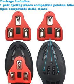 img 3 attached to 🚴 Women's Road Bike Shoes with Cleats Set: Compatibly Designed for SPD SL Delta Cleats - Ideal for Indoor Cycling