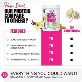 img 1 attached to 🌱 Vanilla Plant-Based Protein Powder for Women - 16.79 oz - Non-Dairy & Non-Bloating - Vegan & Delicious Protein Powder with 9+ Amino Acids for Muscle Building and Boosting Metabolism - Healthy & Easy to Use