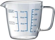 🔬 heat-resistant glass measuring cup with scale - ideal for laboratory, milk making, baking, and more - 250ml/8oz capacity logo