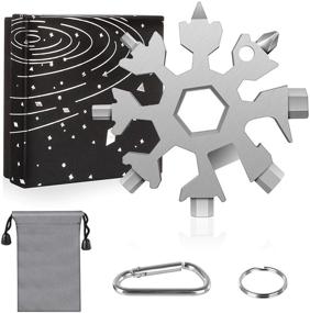 img 4 attached to Стандартная отвертка из нержавеющей стали Snowflake Carabiner