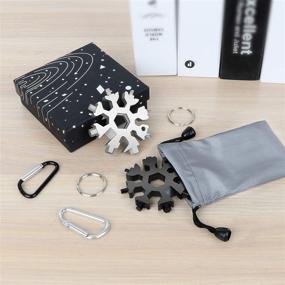 img 1 attached to Стандартная отвертка из нержавеющей стали Snowflake Carabiner