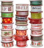 🎀 morex ribbon bobbin ribbon: assorted sizes - 5/8 inch by 3 feet & 3/8 inch by 4 feet logo