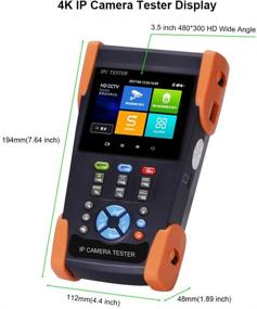 img 1 attached to 📷 Electop 3.5 Inch IP Camera Tester: Handheld Security CCTV Tester with Advanced Features"