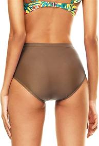 img 3 attached to 👙 Bellecarrie Women's Swimwear: High-Waisted Swimsuit Bottoms with Full Coverage